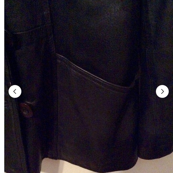 100% Leather AVANTI Double Breasted Jacket! Satin lining… size M - Picture 6 of 6